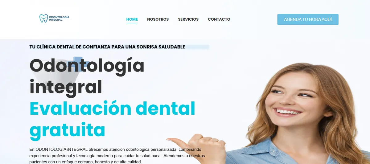 Sitio web de Odontología integral